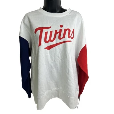Sudadera de los Mellizos de Minnesota para Mujer Grande MLB Fanáticos del Béisbol Cuello Redondo Pullover Foto 1 de 4