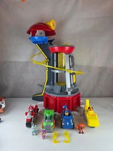 Paw Patrol Tower Mighty Pups Lookout, Sounds, Lights, 2 Clips, Big Bundle - Picture 1 of 15