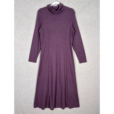 Vestido midi de vellón Coldwater Creek mediano suave Lagenlook salón artístico modesto EE. UU. Foto 1 de 4