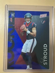 C.J. STROUD 2023 PANINI THE NATIONAL #RC2 ROOKIE BLUE 14/50 RC TEXANS - Picture 1 of 3