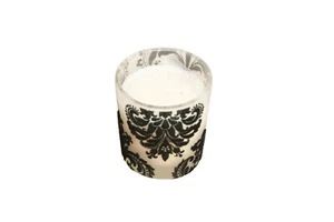FLOCKED DAMASK Design VOTIVE Full Candle (CLOSEOUT) - Picture 1 of 1