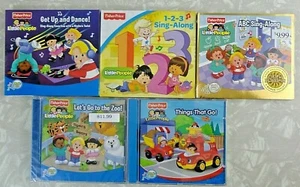 (5) Fisher-Price LITTLE PEOPLE Sing-Along CD Lot *NEW/Sealed* Zoo/DANCE/Go/ABC/+ - Picture 1 of 11