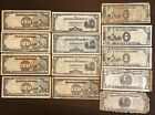 JAPANESE GOVERNMENT WWII 100 10 5 Pesos 13 Notes SOME UNC!