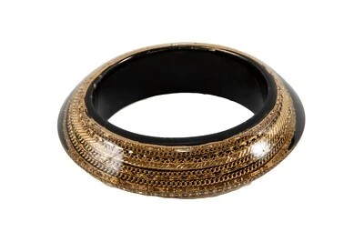 CC SKYE Lucite Gold Chain Thick Bangle Bracelet - Image 1 of 3