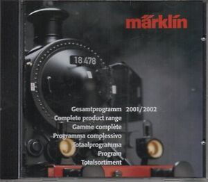 1 x CD ROM-MÄRKLIN: Gesamtprogramm 2001 / 2002-deutsch u.a. #173700