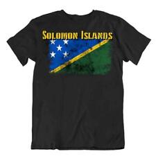Solomon Islands flag Tshirt T-shirt Tee top city map canton charged GOOD TRICOT