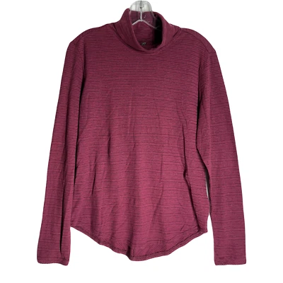 Nuevo con etiquetas Suéter Royal Robbins Mujer Cuello Alto Talla M Rojo Rayas Manga Larga  Foto 1 de 4