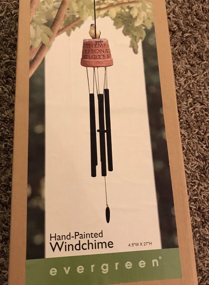 H - Maceta de hoja perenne carillón de viento jardín patio terraza decoración   Foto 1 de 4