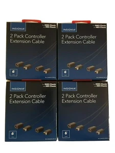 4 Insignia 2-Pack 6' Extension Cable for Nintendo NES SNES Classic Controllers - Picture 1 of 1