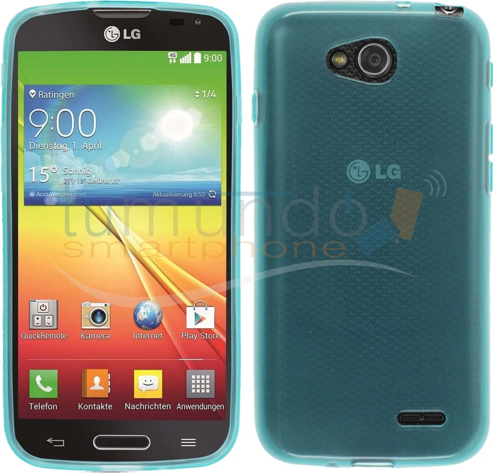 FUNDA de GEL TPU AZUL para LG OPTIMUS L90 D405N en ESPAÑA case - Imagen 1 de 1