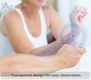 360 Degree ISOM Goniometer Protractor Ruler Physical Occupational Therapy Tool - Picture 1 of 25