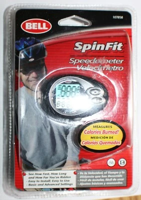 Bell SpinFit Bicycle Speedometer 14 Functions with Calories Distance Time + - Image 1 of 2