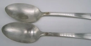 JUEGO DE 2 CUCHARAS PLATEADAS ROGERS & BRO DE COLECCIÓN 1949 DISEÑO ""AMANECER - Imagen 1 de 7