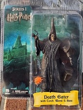 NEW 2007 NECA Reel Toys Harry Potter Series 1 Death Eater w/Torch-Wand-Base