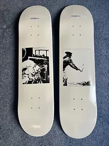 Raymond Pettibon X Supreme Skateboard Skate Deck Set Of 2 Brand NEW Bang & Blood - Picture 1 of 8
