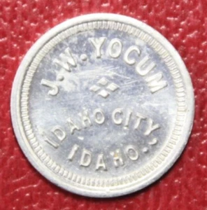Idaho City Idaho J W Yocum Bueno para 10c Comercio Aluminio 21mm Ficha - Imagen 1 de 2
