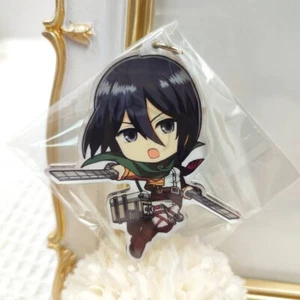 Llavero con dije de placa acrílica Attack on Titan Ichiban Kuji Mikasa Ackerman BP2014 - Imagen 1 de 8