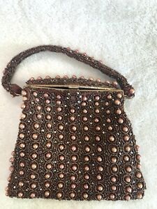 Vintage Silk Hat / Embroidered Silk Two way purse