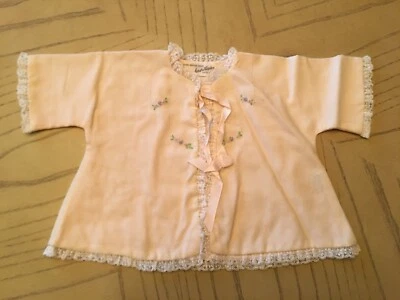Vintage Lord & Taylor Julius Berger Pink Cardigan Baby Sweater Doll - Image 1 of 4