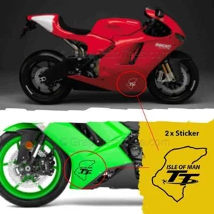 Calcomanía gráfica de vinilo pegatina de pista de carreras X2 Isla de Man TT, GP carreras de motor - Imagen 1 de 2