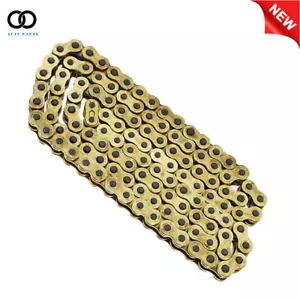 Motorcycle 520 O-Ring Gold Drive Chain 120 Links 520 × 120 With Master link - Picture 1 of 8