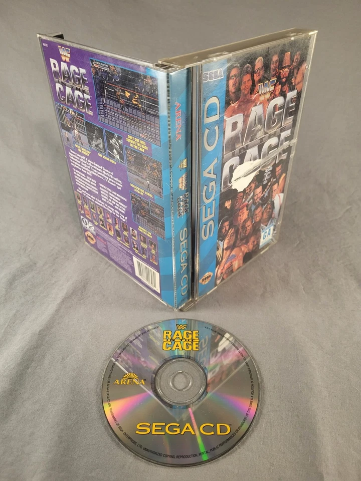 WWF Rage in the Cage, Sega CD, Complete, Authentic! - Image 1 of 3