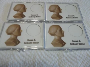 (4) Edgar Marcus Susan B. Anthony Dollar Snaplock Holder NEW! FREE SHIP! - Picture 1 of 1