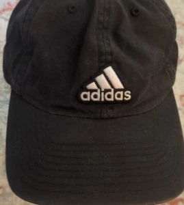 Adidas Aeroready Baseball Cap Black Mens OSFM Snapback Adjustable White Logo - Picture 1 of 3