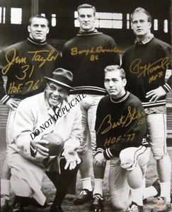 LOMBARDI - STARR - TAYLOR - HORNUNG - 8 X 10 GLOSSY SIGNED PHOTO REPRINT - Picture 1 of 1