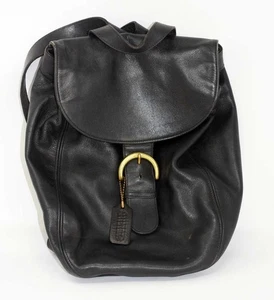 Vintage Coach schwarzer Damen 4134 Soho Rucksack 1990er USA Leder, KOSTENLOSER VERSAND! - Bild 1 von 8