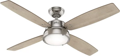 Hunter Fan Company, 59439, 52 Inch Wingate Brushed Nickel Ceiling Fan with LED L - Image 1 of 4