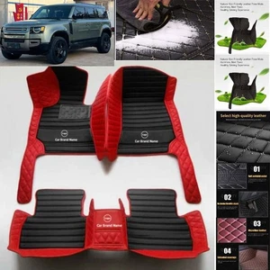 For Land Rover Defender Car Floor Mats Auto Carpets All Weather Waterproof - Imagen 1 de 34