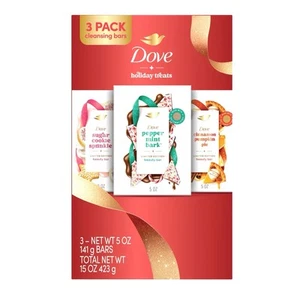 Dove Beauty Bar Seife Limited Edition duftende Urlaubsleckereien 3er-Pack, 5 Unzen je - Bild 1 von 9