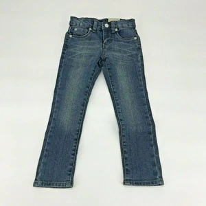 Arizona Jean Company Girls Straight Leg Faded blue denim jeans youth size 4 - Picture 1 of 5