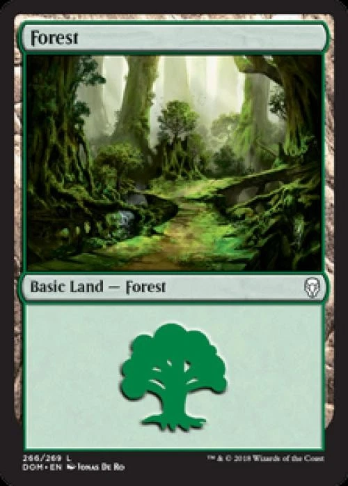 Forest (266) -Foil Near Mint MTG Dominaria - Image 1 of 1