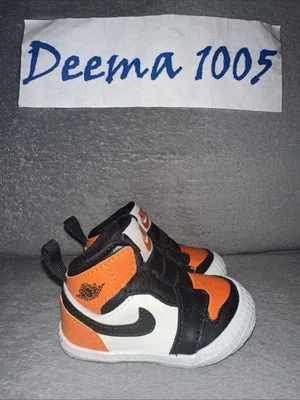Baby Nike Air Jordan 1 Crib Bootie 'Shattered Backboard' AT3745 108 - Size 2C - Image 1 of 4