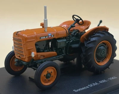 Trattore Hachette 1:43 1961 Someca SOM 40H - arancione - Immagine 1 di 3