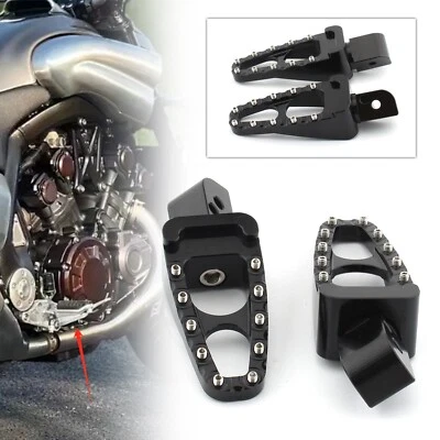 Front Driver Foot Pegs Footrest Bracket Fit For Yamaha YZF R6 YZFR6 98-02 Black - Image 1 of 4