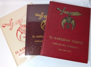 1983 1988 1998 El Karubah Temple Directory Shreveport LA SHRINERS Masonic - Bild 1 von 16