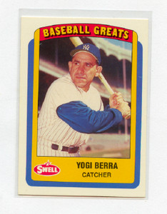 1990 SWELL BASEBALL GREATS  # 105 YOGI BERRA , NEW YORK YANKEES