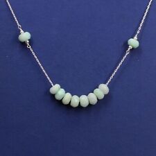 Amazonite Beads 17.5+2" Necklace Fine 925 Silver Sterling Jewelry Mother's Day