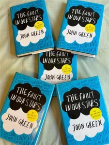 5 For Young Adult's Book Clubs John Green Fault in Our Stars HC Like New Lot - Picture 1 of 3