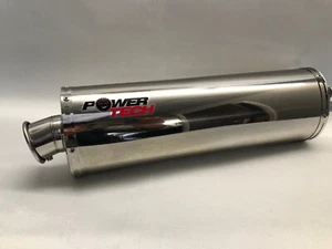 KAWASAKI ZRX1100 STAINLESS OVAL RACE CAN EXHAUST SILENCER NEW - Picture 1 of 2