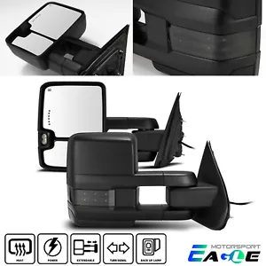 For 2014-2018 Silverado Sierra Power Heated Defrost LED Signal Towing Mirrors - Bild 1 von 9