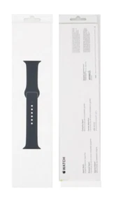 Bracelet sport Apple Watch d'origine 45 mm 44 mm 42 mm série 3 4 5 6 7 8 SE minuit - Photo 1 sur 3