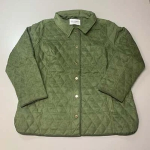 BRIDGE HAMPTON ISSAC MIZRAHI LIVE! Faux Suede Coat Full Snap Up Basil Size 2X - Afbeelding 1 van 19