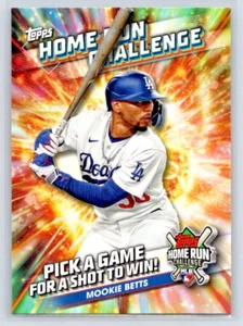 2024 Topps Series 1 Home Run Challenge Code Mookie Betts Los Angeles Dodgers - Picture 1 of 2