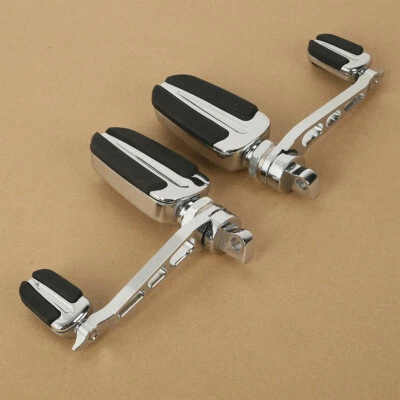 Male Mount Foot Pegs Heel Rest Fit For Harley Dyna Sportster Softail - Image 1 of 4