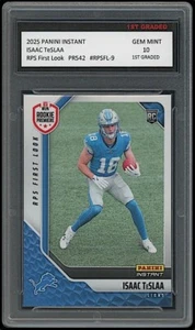Isaac TeSlaa 2025 Panini Instant RPS First Look #9 Rookie Card RC 1st Graded 10 - Picture 1 of 1