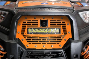 Rejilla de acero para RIDE COMMAND Polaris RZR 1000 XP 2017-2018 BARRA DE LUZ LED naranja - Imagen 1 de 3